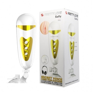 Âm Đạo Thủ Dâm Cao Cấp Dán Tường , Rung , Rên -  Pretty Sally 