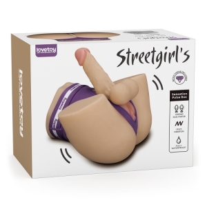 Vòng 3 Silicon Cao Cấp - Kết Hợp Dương Vật Giả - Âm Đạo - Hậu Môn - Có Rung Siêu Mạnh - Lovetoy Streetgirl USA