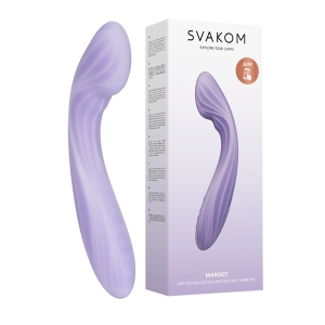 Que Rung Massage 2 Động Cơ Rung Móc Siêu Kích Thích Điểm G - Sưởi Ấm - Điều Kiển Điện Thoại - Svakom Margot