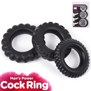 Bộ Vòng 3 Cái Giúp Cương Cứng Dương Vật Và Kích Thích Phụ Nữ - Titan
