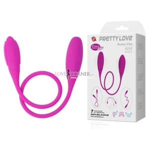 Trứng Rung Silicon 2 Đầu Cao Cấp ,Sạc Pin - Con Rắn Sung Sướng Snaky Vibe