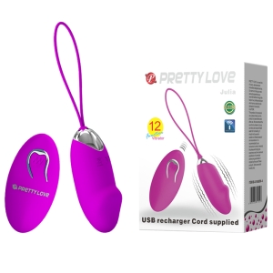 Trứng Rung Điều Khiển Từ Xa Rung Xoay 12 Chế Độ Siêu Mạnh - Prettylove Julia